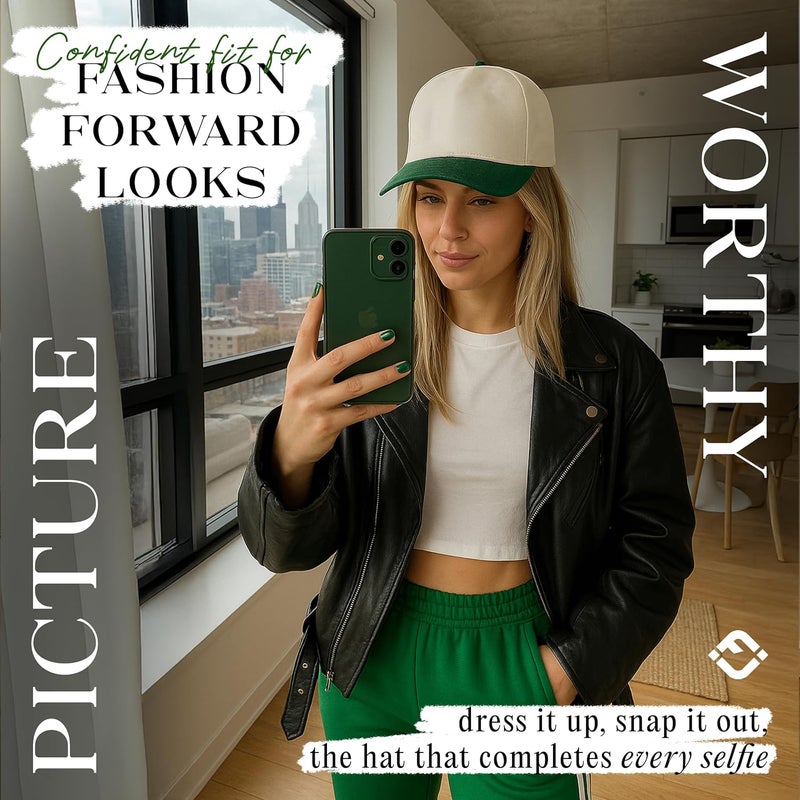 Funky Junque Vintage Canvas Snapback Hat - Adjustable 2 Tone Cap for Men Women - Put It On My, Cowboy, Girl Dad, Funny - Image 4